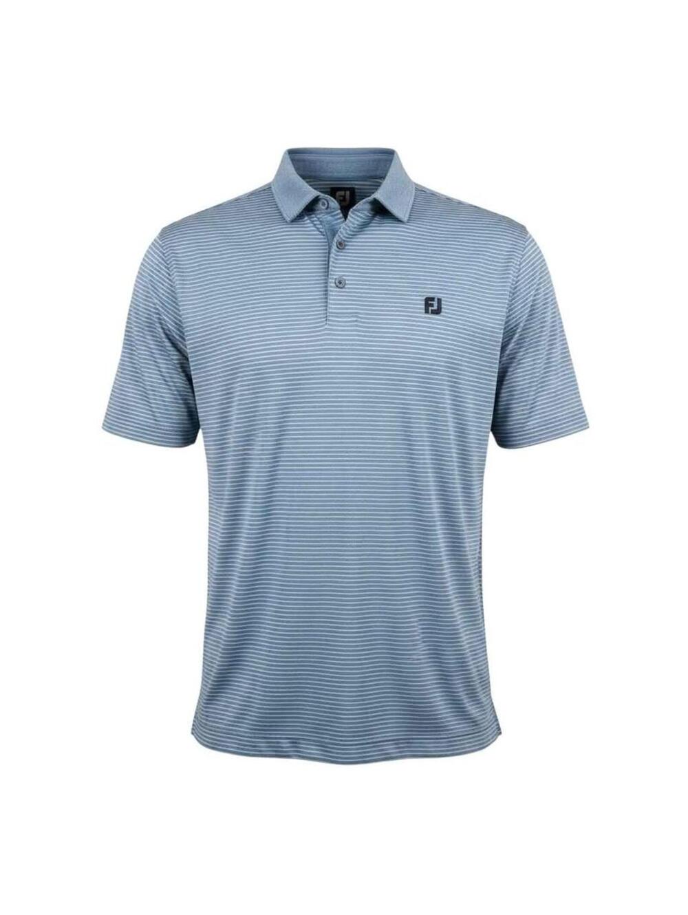 FootJoy XL Golf Polo Shirt Blue White Stripe